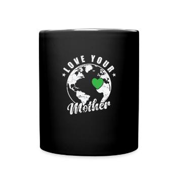 Aimez votre Mère Terre Nature Planète Terre - Mug uni - noir - Devant