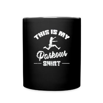 Ceci est mon entraînement sportif Parkour Tee - Mug uni - noir - Devant