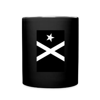 Bandera Independentista Catalana Estelada Negra - Tasse einfarbig - Schwarz - Vorne