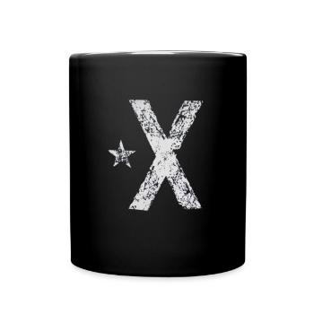 Bandera Independentista Catalana Estelada Negra - Tasse einfarbig - Schwarz - Vorne