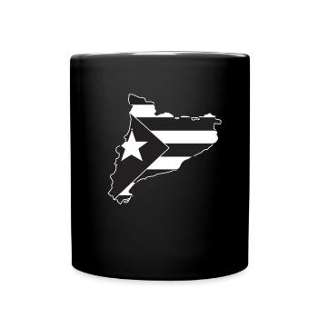 Bandera Independentista Catalana Estelada Negra - Tasse einfarbig - Schwarz - Vorne