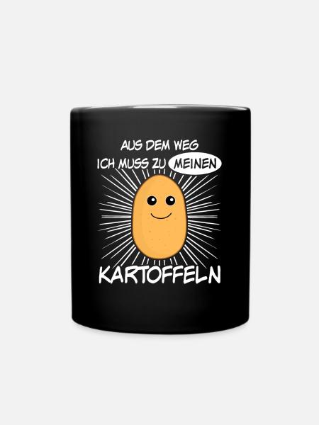 Kartoffel Kartoffelbauer Kartoffeln - Tasse einfarbig - Schwarz