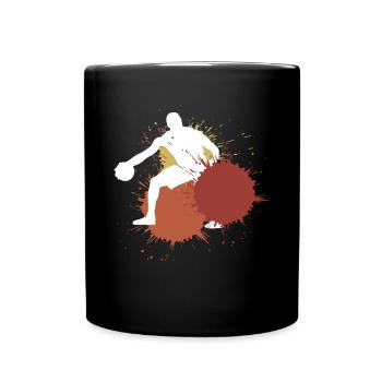Basketball Spots Basketteur Joueur de basket-ball - Mug uni - noir - Devant
