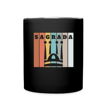 Bandera Independentista Catalana Estelada Negra - Tasse einfarbig - Schwarz - Vorne