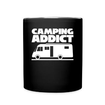 Motorhome Motorhome Camping Camper - Full Colour Mug - black - Front