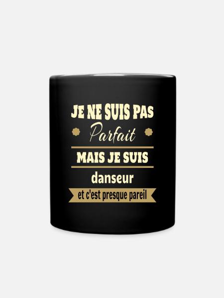 Pas parfait mais danseur danse humour - Mug uni - noir