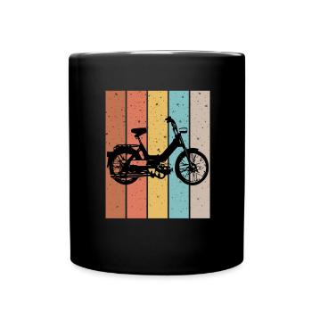 DDR Moped Oldtimer Roller Mofa Scooter 2 Takter - Full Colour Mug - black - Front