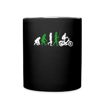 DDR Moped Oldtimer Roller Mofa Scooter 2 Takter - Full Colour Mug - black - Front