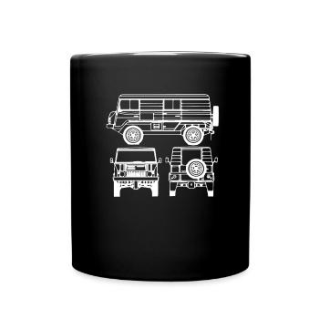DDR Moped Oldtimer Roller Mofa Scooter 2 Takter - Full Colour Mug - black - Front