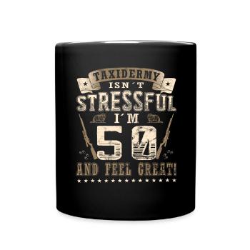 Taxidermia 50th birthday Taxidermist - Full Colour Mug - black - Front