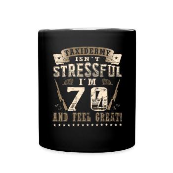 Taxidermie 70th birthday Taxidermist - Full Colour Mug - black - Front