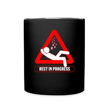 Sommeil Tête Humour Repos en cours Fun Naptime Cadeau - Mug uni - noir - Devant