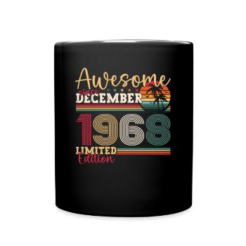 Original December 1968 54th Birthday Gift - Full Colour Mug - black - Front