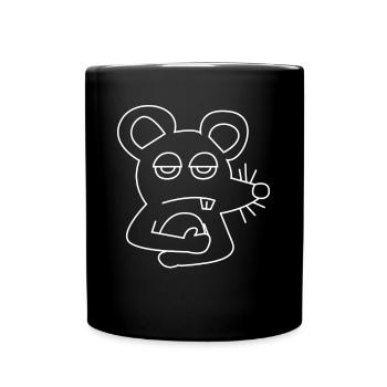 Rat souris souris rat - Mug uni - noir - Devant