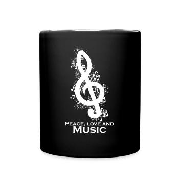 Musik Ochester Musiker - Tasse einfarbig - Schwarz - Vorne