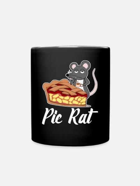 Pie Rat - Tasse einfarbig - Schwarz
