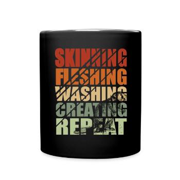 Animal assembly Hunting trophy Stuffing animals - Full Colour Mug - black - Front