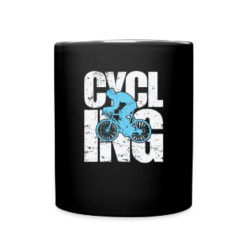 Cycling Cycling Fitness Sports - Full Colour Mug - black - Front