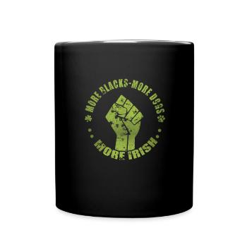 Mehr Schwarze Mehr Hunde Mehr Iren - Tasse einfarbig - Schwarz - Vorne