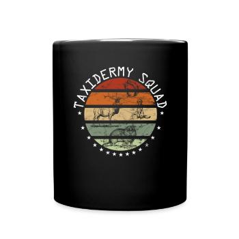 Retro Taxidermy Squad Taxidermist - Full Colour Mug - black - Front