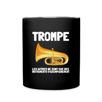 Violoncelle Cello Orchestre Homme Femme Enfants - Tasse einfarbig - Schwarz - Vorne