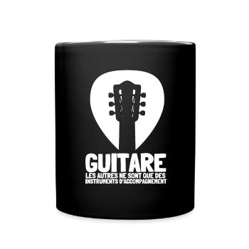 Guitare Orchestre Homme Femme Enfants Cadeau - Tasse einfarbig - Schwarz - Vorne