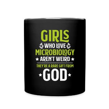 Microbiology Microbiologist Biology Biologist - Full Colour Mug - black - Front