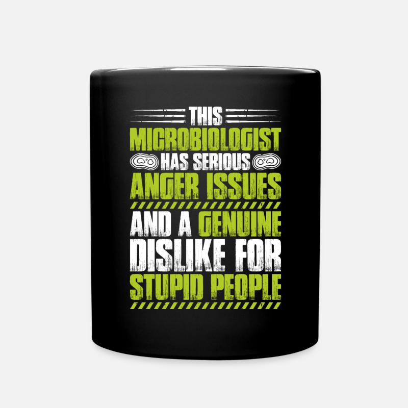 Mikrobiologie Mikrobiologe Biologie Biologe - Tasse einfarbig - Schwarz