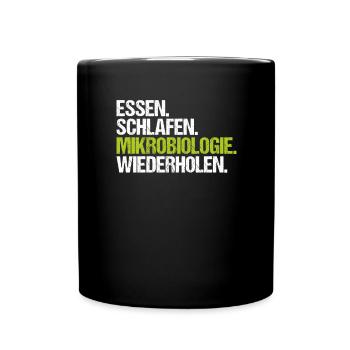 Mikrobiologie Mikrobiologe Biologie Biologe - Tasse einfarbig - Schwarz - Vorne