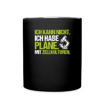 Mikrobiologie Mikrobiologe Biologie Biologe - Tasse einfarbig - Schwarz - Vorne