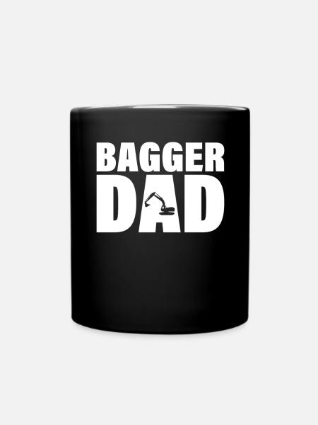 Job - Bagger Dad - Tasse einfarbig - Schwarz
