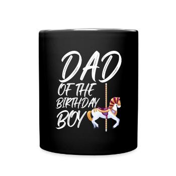 Carnival Party Birthday Girl Cumpleaños Carousel - Tasse einfarbig - Schwarz - Vorne