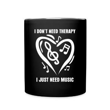Music Therapy Musicians - Full Colour Mug - black - Front
