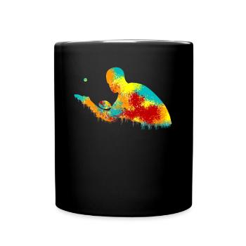 Table tennis player Table tennis - Full Colour Mug - black - Front