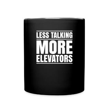 Elevator Fitter Elevator Mechanic Elevator Mechanic - Full Colour Mug - black - Front