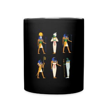 Hieroglyphics Egyptologist, Ancient Egyptian - Full Colour Mug - black - Front