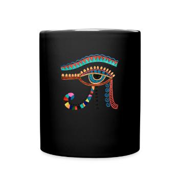 Hieroglyphics Egyptologist, Ancient Egyptian - Tasse einfarbig - Schwarz - Vorne