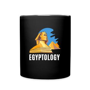 Hiéroglyphes égyptologue, Égypte ancienne - Mug uni - noir - Devant