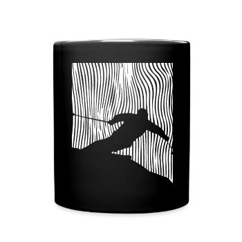 Ski - (6) - Mug uni - noir - Devant