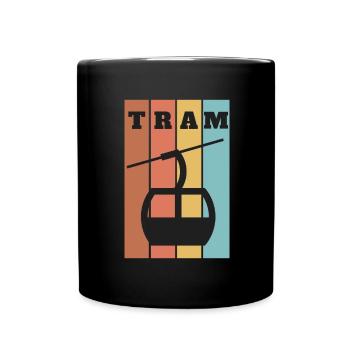 Aerial Tram Tramway Cable Car Cableway Gondola - Full Colour Mug - black - Front
