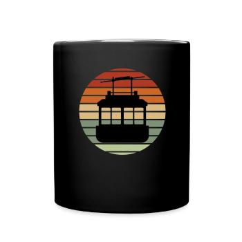 Aerial Tram Tramway Cable Car Cableway Gondola - Tasse einfarbig - Schwarz - Vorne