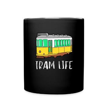 Aerial Tram Tramway Cable Car Cableway Gondola - Tasse einfarbig - Schwarz - Vorne
