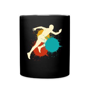Coureur Running Retro Running - Mug uni - noir - Devant