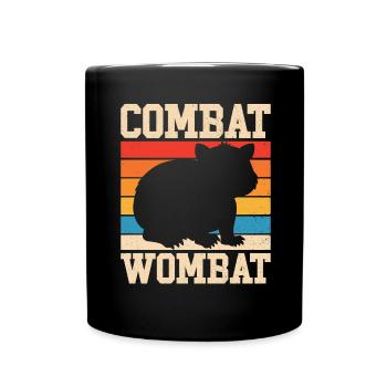Lustiges Australischer Wombat Spruch - Tasse einfarbig - Schwarz - Vorne