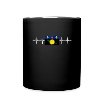 France Guadeloupe - Mug uni - noir - Devant