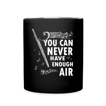 Bassoon -Musik Bassoonist - Tasse einfarbig - Schwarz - Vorne