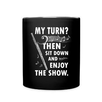 Instrument à vent Musique Bassoniste - Mug uni - noir - Devant