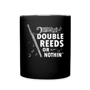 Holzblasinstrument Musik Bassoonist - Tasse einfarbig - Schwarz - Vorne