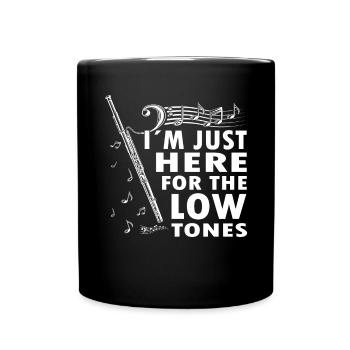 Holzblasinstrument Musik Bassoonist - Tasse einfarbig - Schwarz - Vorne