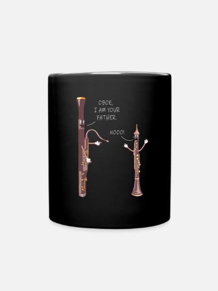 Holzblasinstrument Musik Bassoon Oboe - Tasse einfarbig - Schwarz